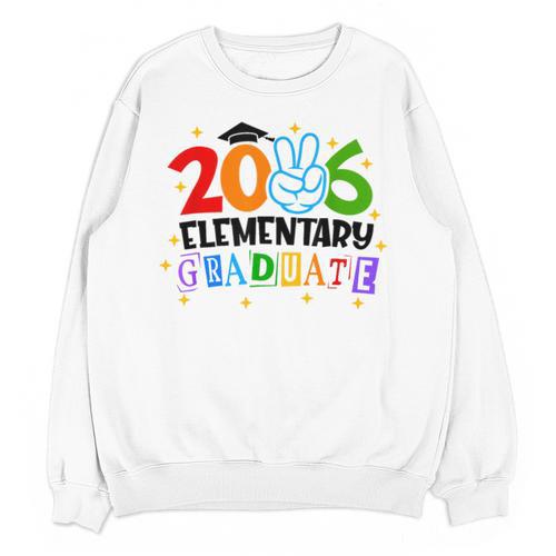 Elementary Graduate 2026 Graduation Class Of 2026 Kids Unisex Sweatshirt - Best Gift Smart