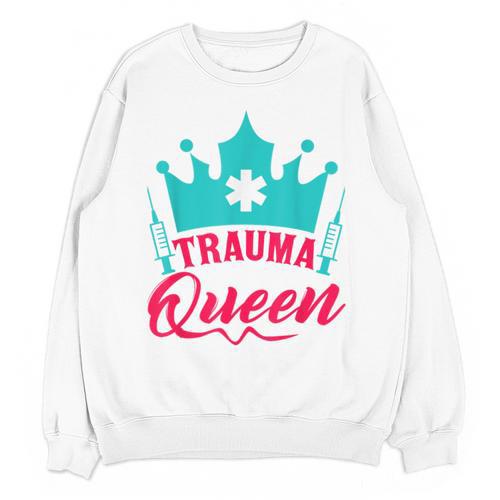 EMT Trauma Queen Paramedic Student T-Shirt Graduation Unisex Sweatshirt - Best Gift Smart