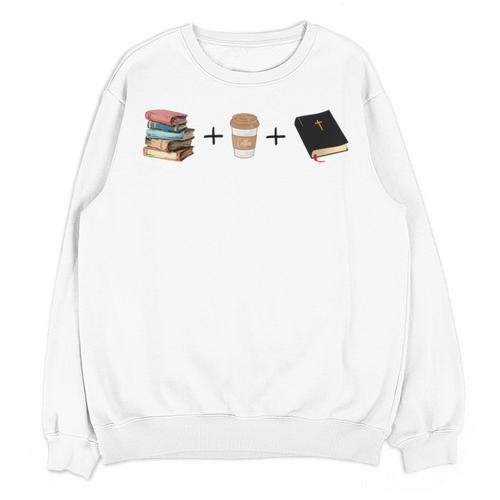 Everything a Girl Needs Books Coffee Jesus Unisex Sweatshirt - Bookorys UK