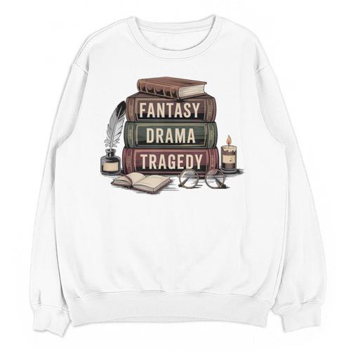 Fantasy Drama Tragedy Gothic Book Lover Bookworm Unisex Sweatshirt - Bookorys