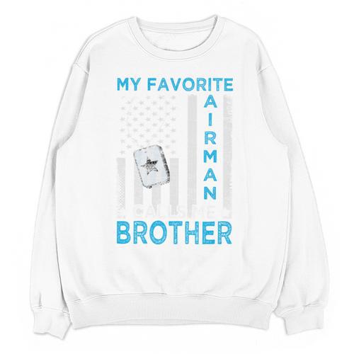 My Favorite Airman Calls Me Brother Airman Graduation Premium Tri-Blend Unisex Sweatshirt - Best Gift Smart