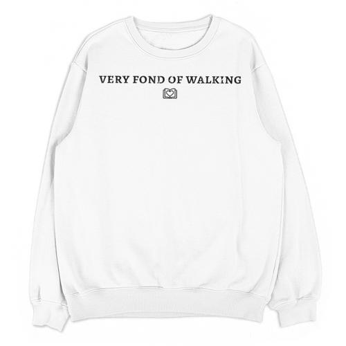 Very Fond Of Walking Book Lover Mom Walking Unisex Sweatshirt - Bookorys UK