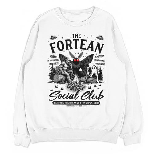 Fortean Social Club Bigfoot Mothman Alien Cryptid Introvert Unisex Sweatshirt - Raresse