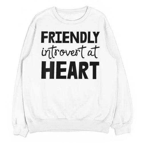 Friendly Introvert At Heart Unisex Sweatshirt - Raresse