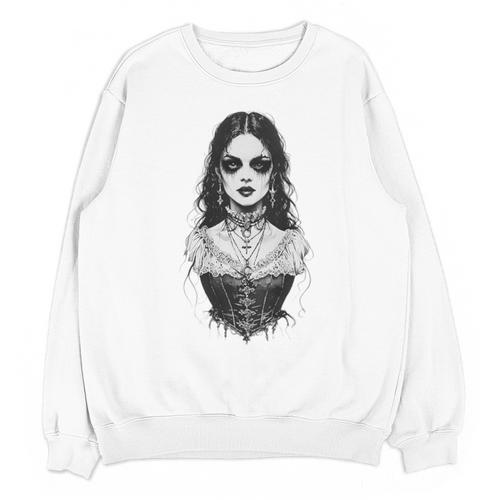 Gothic Goth Girl Woman Movie Book Art Unisex Sweatshirt - Bookorys