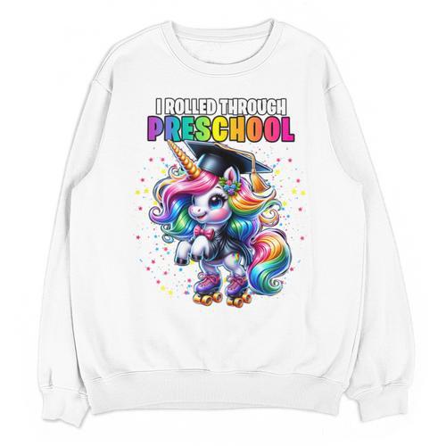 Graduation Preschool Unicorn Roller Skate Girls Pre-K Grad Unisex Sweatshirt - Best Gift Smart