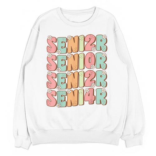 Groovy Senior Graduation Cute Groovy Senior Class Of 2024 Unisex Sweatshirt - Best Gift Smart