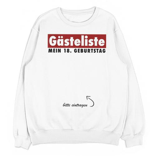 Guest Book 18th Birthday Party Memory Alcohol Unisex Sweatshirt - Easessy