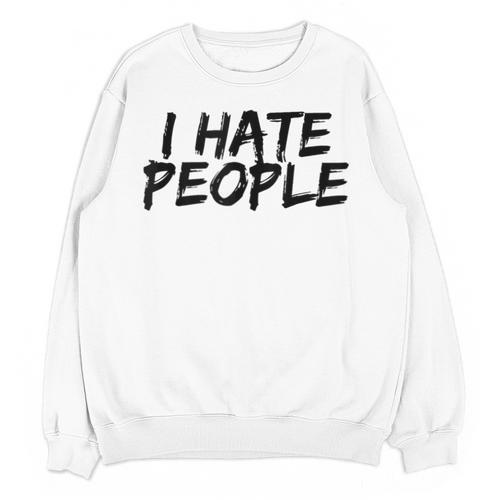 I Hate People Graffiti Introverts Meme Loner Unisex Sweatshirt - Raresse