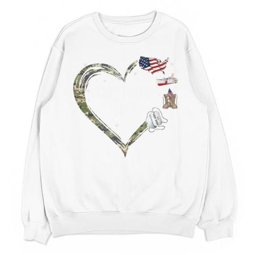 Heart Coast Guard Wife Coast Guard Graduation Wife USCG Wife Unisex Sweatshirt - Best Gift Smart