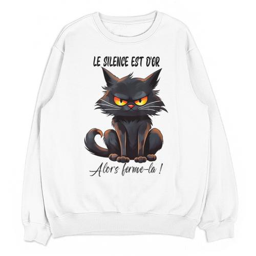 Humor Provocateur Sarcasm Closes The Silence Introvert Chat Unisex Sweatshirt - Raresse