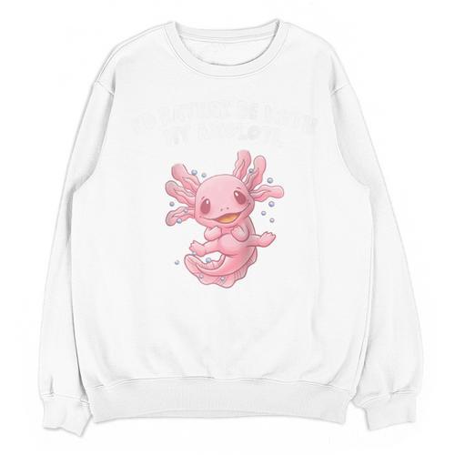 Id Rather Be With My Axolotl Salamander Introvert Raglan Baseball Tee Unisex Sweatshirt - Raresse