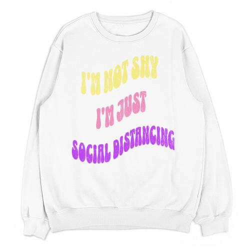 I'm Just Social Distancing Introvert Funny Unisex Sweatshirt - Raresse