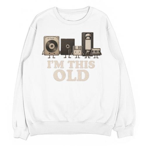 I’m This Old Retro Tech Nostalgia For 70s 80s Premium Tri-Blend Unisex Sweatshirt - Figerry