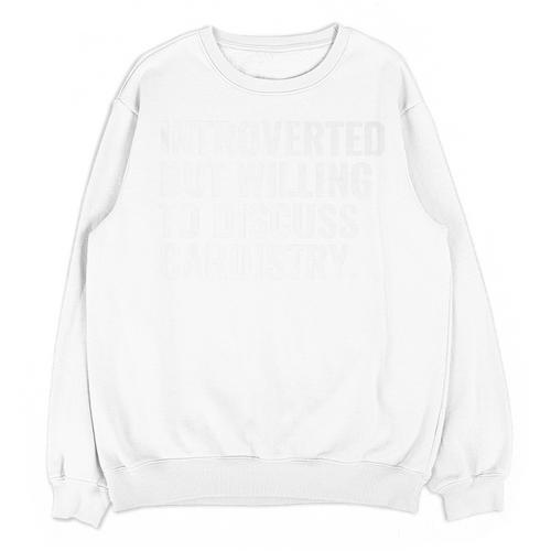 Introverted But Cardistry Magician Introvert Cardist Premium Unisex Sweatshirt - Raresse