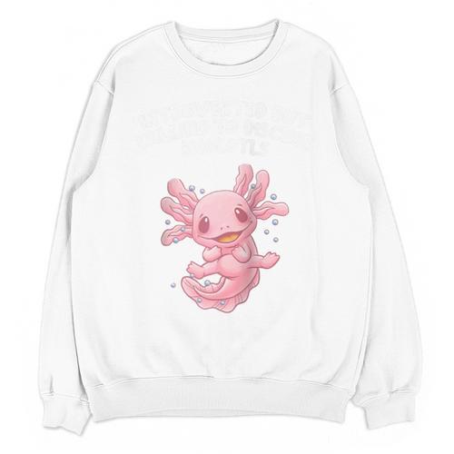 Introverted But Willing To Discuss Axolotl Salamander Raglan Baseball Tee Unisex Sweatshirt - Raresse