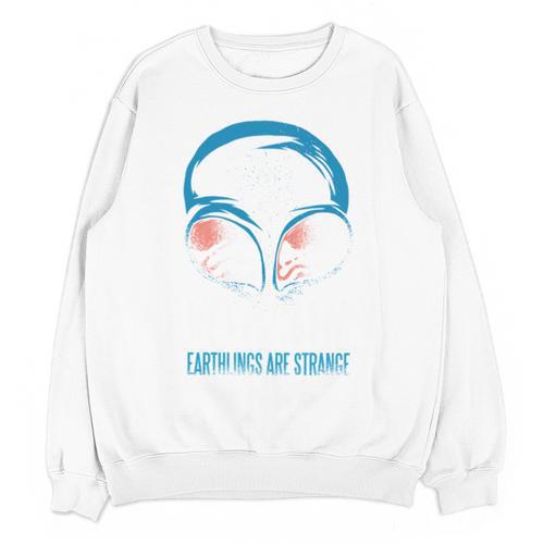 Keep Calm Earthlings Are Strange Alien Introvert Unisex Sweatshirt - Raresse