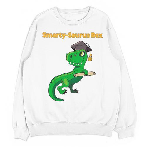 Kids Cute Graduation Dinosaur Smarty Saurus Kinder VPK Pre-k Grad Unisex Sweatshirt - Best Gift Smart