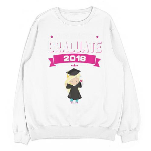 Kids Kindergarten Graduate 2018 Graduation Girls Unisex Sweatshirt - Best Gift Smart