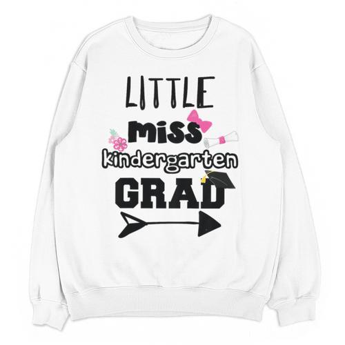 Kids Kindergarten Graduation Shirt Girls Daughter Granddaughter Unisex Sweatshirt - Best Gift Smart