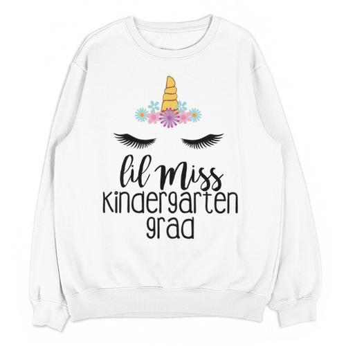 Kids Lil Miss Kindergarten Grad Shirt Graduation Shirts 2018 Unisex Sweatshirt - Best Gift Smart