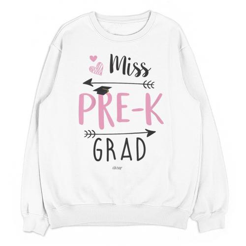 Kids Miss Pre-K Grad Graduation Shirt Cute School Tees Unisex Sweatshirt - Best Gift Smart