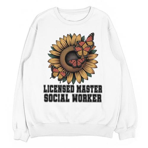 Licensed Masters Social Work Worker LMSW Graduation 2026 Unisex Sweatshirt - Best Gift Smart