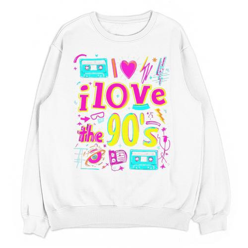 I Love The 90'S 90s Nostalgia Premium Tri-Blend Unisex Sweatshirt - Figerry