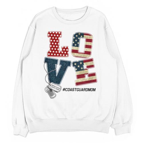Love Coast Guard Mom Proud Coast Guard Graduation Mom Unisex Sweatshirt - Best Gift Smart