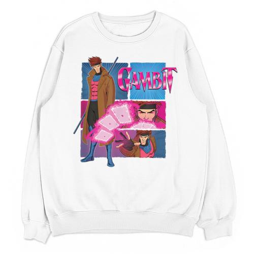 Marvel X-Men '97 Vintage Classic Gambit Comic Book Panels Unisex Sweatshirt - Bookorys CA
