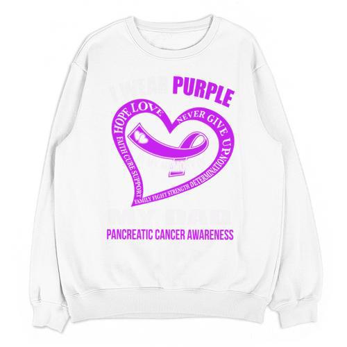 In My Memory Of My Dad PANCREATIC CANCER AWARENESS Unisex Sweatshirt - Easessy