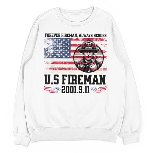 In Memory And Honor Of Firefighters Remembering 911 Unisex Sweatshirt - Easessy