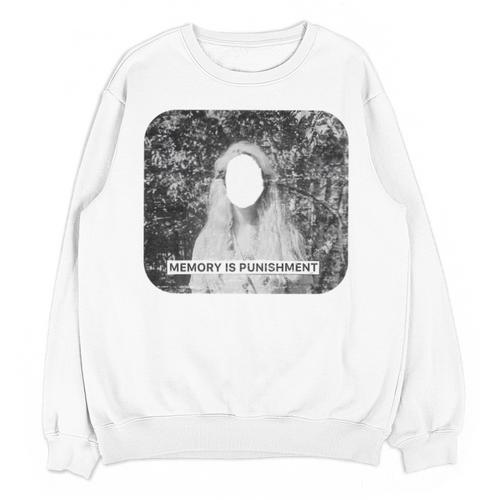 Memory Is A Punishment Surreal Art Trippy Distressed Grunge Unisex Sweatshirt - Easessy
