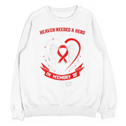 In Memory Of Sister Heart Disease Awareness Month Memorial Raglan Baseball Tee Unisex Sweatshirt - Easessy