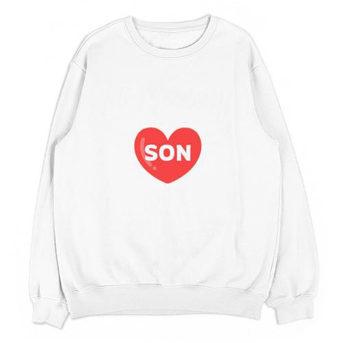 In Memory Of Son Con Customized Personalized Memorial Unisex Sweatshirt - Easessy