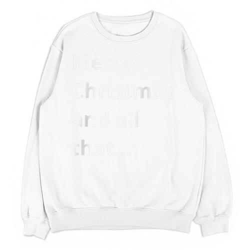 Merry Christmas Sarcastic Phrase For Introvert People Raglan Baseball Tee Unisex Sweatshirt - Raresse