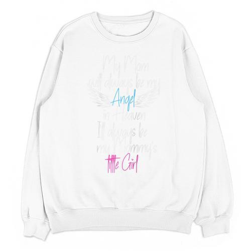 My Mom My Angel In Heaven In Loving Memory Of My Mom Raglan Baseball Tee Unisex Sweatshirt - Easessy