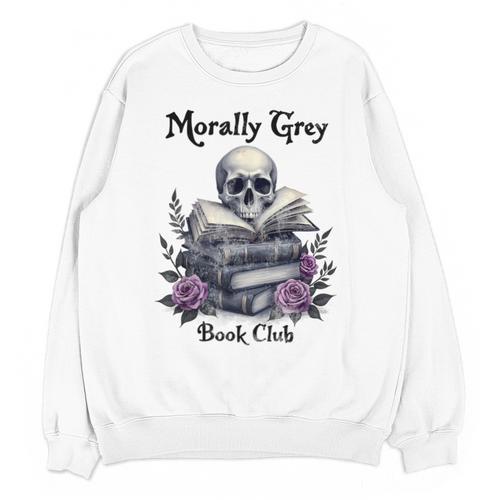 Morally Grey Book Club Gothic Vintage Style Unisex Sweatshirt - Bookorys DE
