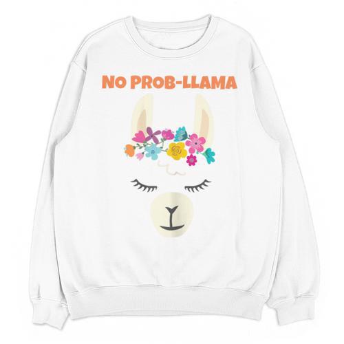 No Prob Llama Birthday Graduation Women Kids Girls Unisex Sweatshirt - Best Gift Smart
