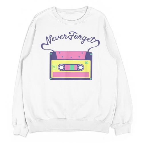 Nostalgia 1980s 80s 90s Costume Party Never Forget Unisex Sweatshirt - Figerry