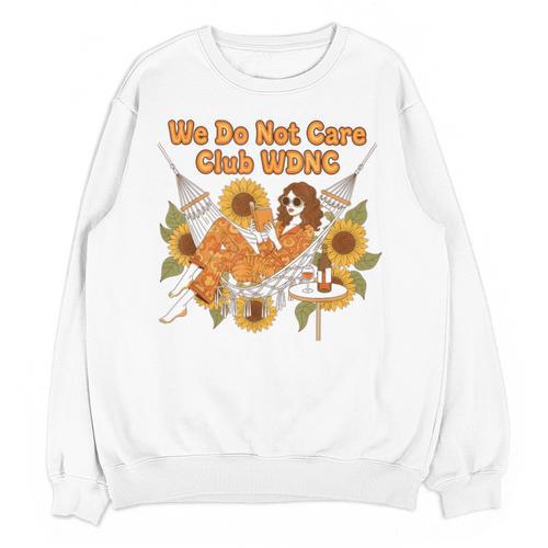 We Do Not Care Club WDNC Reading Book Boho Floral Unisex Sweatshirt - Bookorys UK