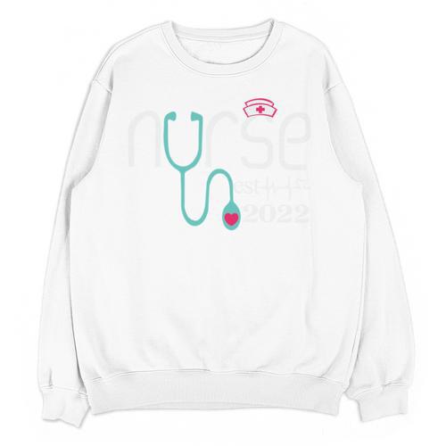 Nurse Est 2022 Rn Nursing School Graduation Graduate Unisex Sweatshirt - Best Gift Smart