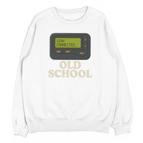 Old School 90s Pager Retro Nostalgia Vintage Tech Gen Unisex Sweatshirt - Figerry