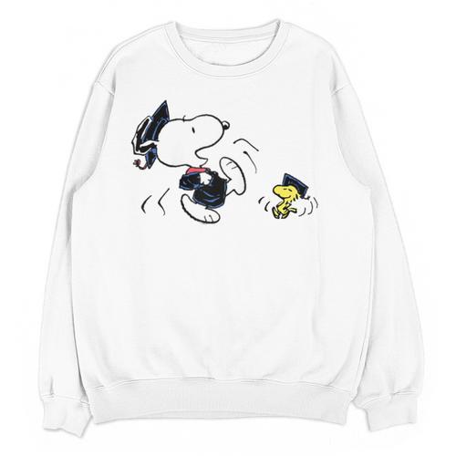 Peanuts Graduation Squad Snoopy Woodstock Raglan Baseball Tee Unisex Sweatshirt - Best Gift Smart
