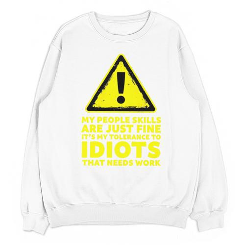 My People Skills Are Just Fine Sarcastic Introvert Premium Tri-Blend Unisex Sweatshirt - Raresse