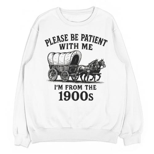 Please Be Patient With Me I'm From The 1900s Boomer Premium Tri-Blend Unisex Sweatshirt - Figerry
