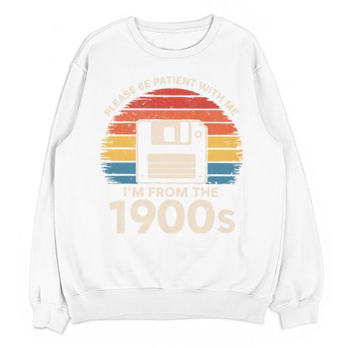 Please Be Patient With Me I'm From The 1900s Floppy Disk Premium Tri-Blend Unisex Sweatshirt - Figerry
