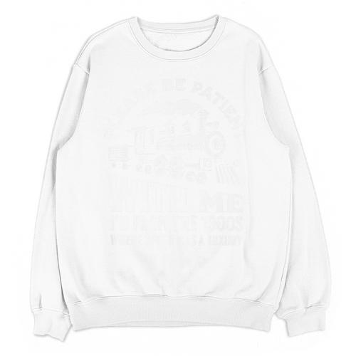 Please Be Patient With Me I'm From The 1900s Funny Old Train Premium Unisex Sweatshirt - Figerry