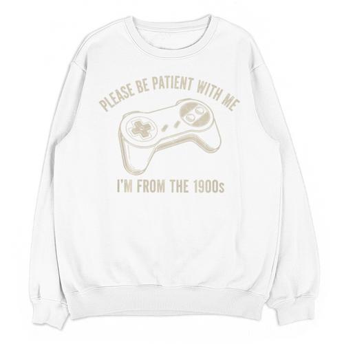 Please Be Patient With Me I'm From The 1900s Gamer Premium Tri-Blend Unisex Sweatshirt - Figerry
