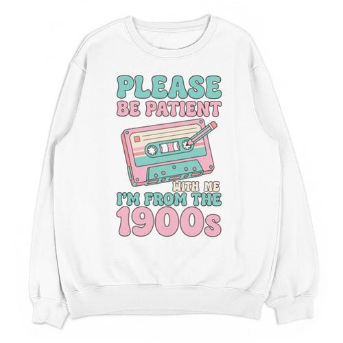 Please Be Patient With Me I'm From The 1900s Retro Cassette Unisex Sweatshirt - Figerry